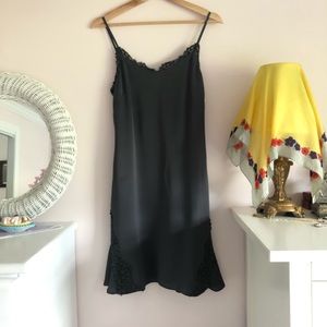 Banana Republic Gray Silk Slip Dress